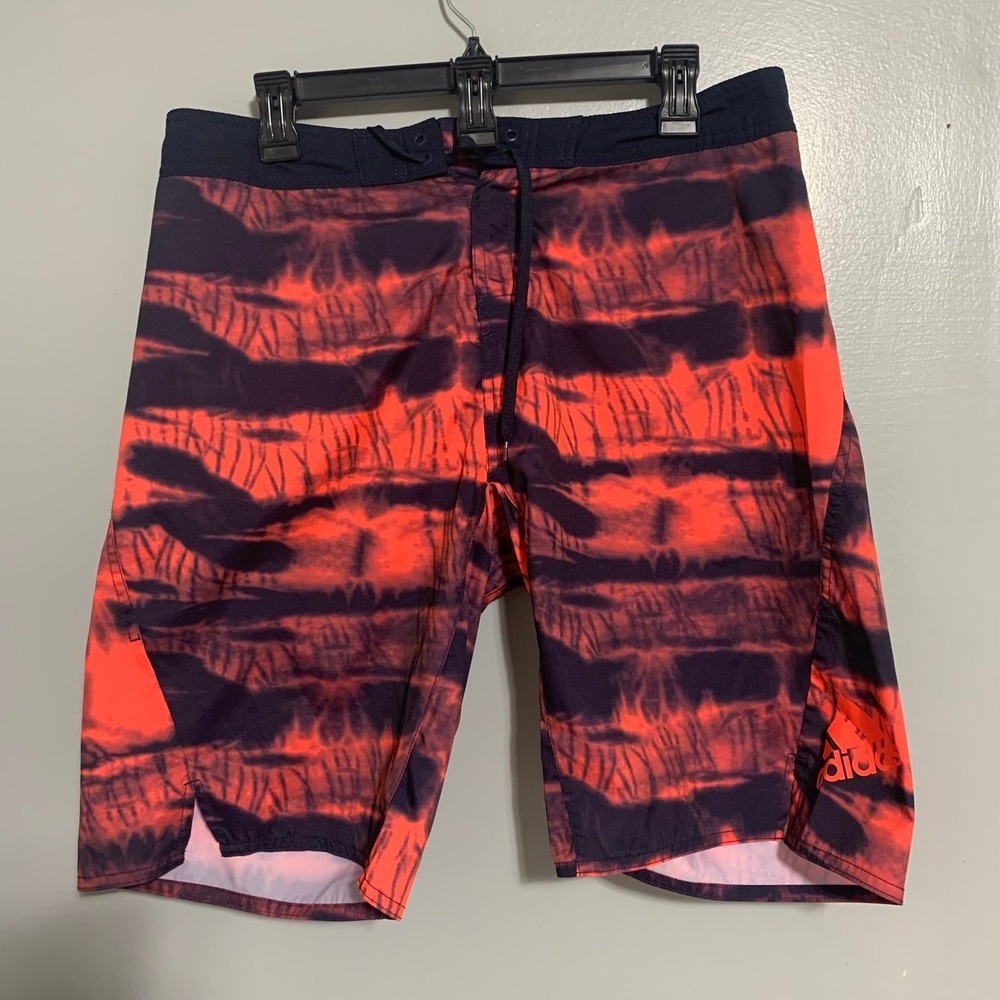 Adidas NMD Color Tech Swim Shorts Ink Solar Red FJ3886 Wake‎ Surf MENS 34